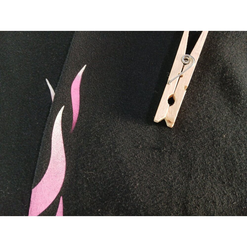 Torrid x Sanrio Kuromi Black Sweatshirt Size 1X Pink Flames Bioworld Licensed - Picture 11 of 13